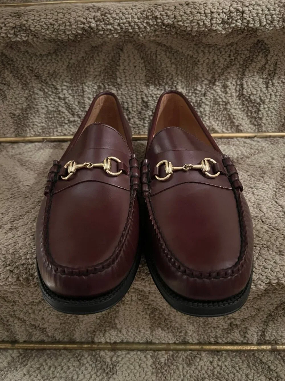 NWOB Men's G.H. Bass Weejuns Horsebit Loafers Shoes in Cordovan Wine US Size 12